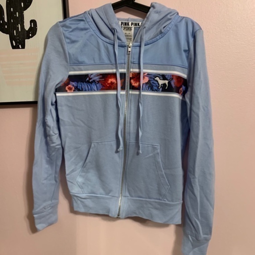 PINK | zip up hoodie